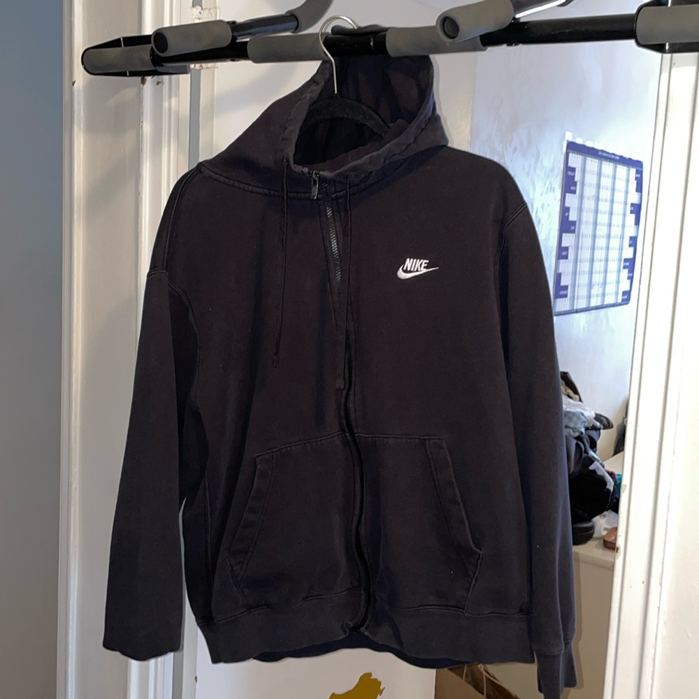 Nike all black Zip-Up Hoodie and sweatpants